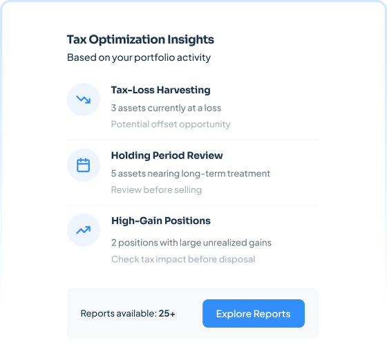 Rapport fiscal crypto optimisé