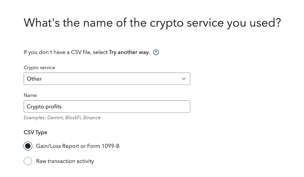 TurboTax Form 1099-B