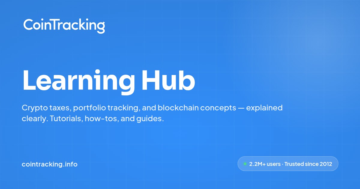 Learning Hub | CoinTracking
