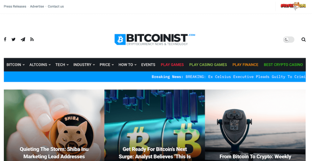Bitcoinist - Crypto News Outlets