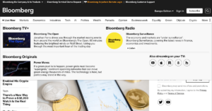 Bloomberg - Traditional news outlets in crypto