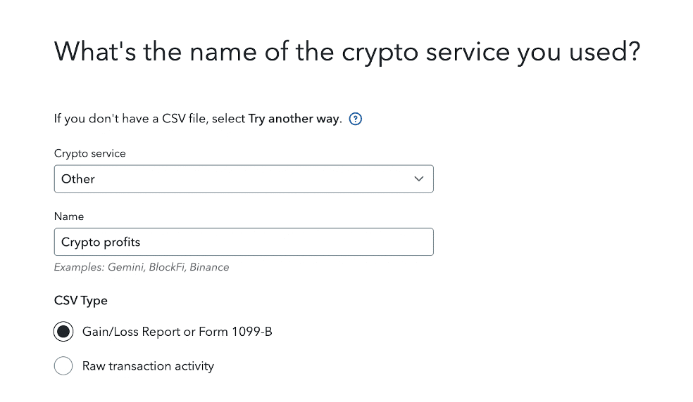 TurboTax Form 1099-B