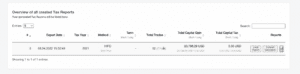 Load crypto tax report