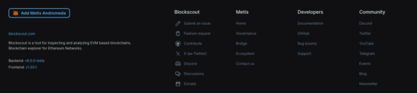 Metis to Metamask