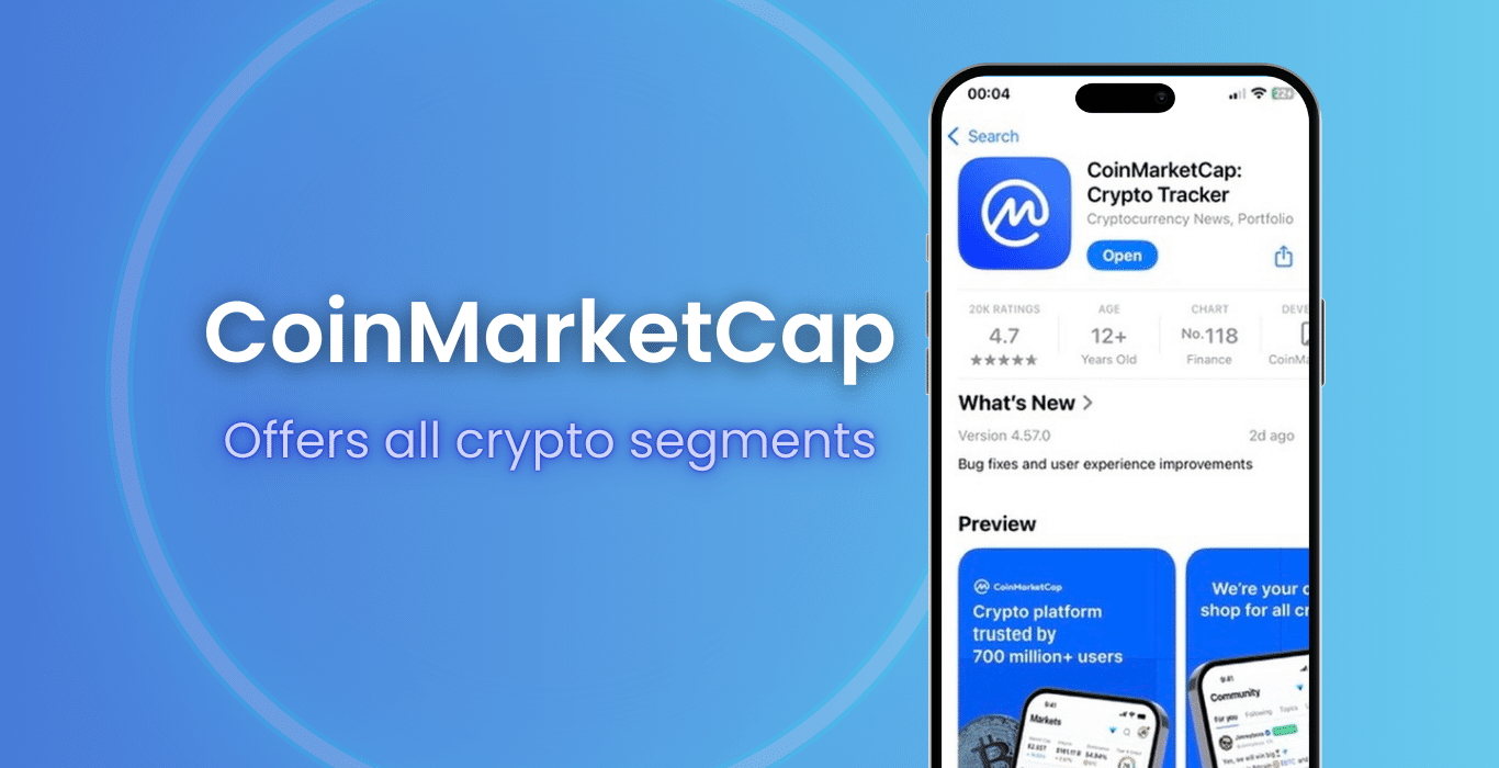 CoinMarketCap App on of the best Crypto Apps 2024